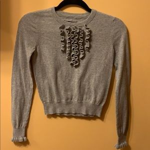 Ruffled gray Aeropostale sweater